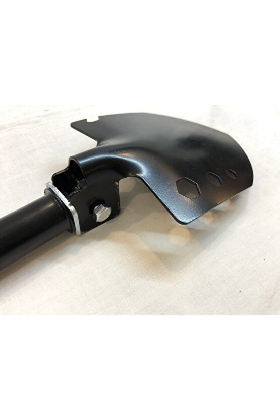 Mavi Kamujlaj Çantasında Paslanmaz Çelik Katlanır Kürek