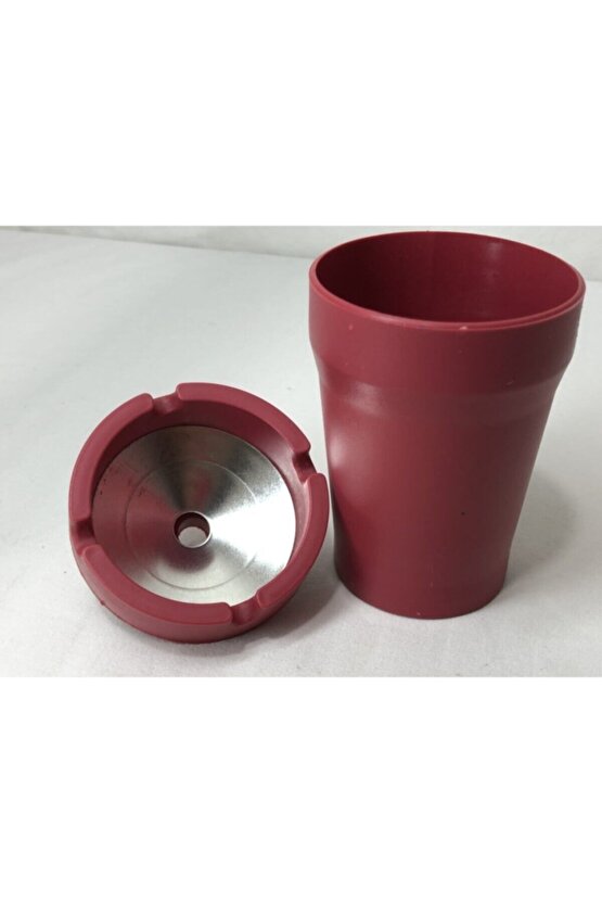 Sigara At Sönsün Pratik Dumansız Koku Yapmayan Kül Tablası Türk Malı Metal Kaplı Hazne Küllük