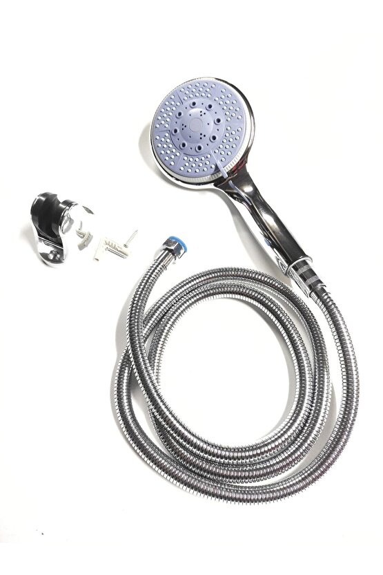 Fonksiyonlu Banyo Duş Başlığı Seti Fiskiyesi Telefonu