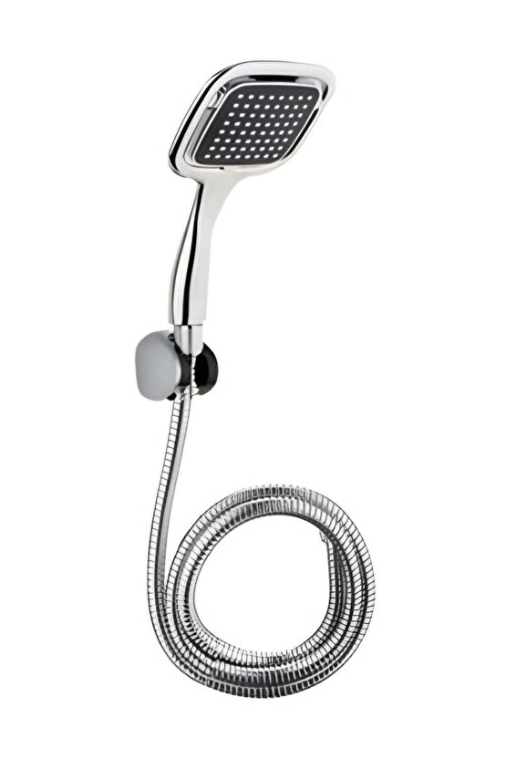 Kare Duş Başlığı ve Hortumlu Set, Güçlü ve Şık Tasarım, Pratik Kullanım