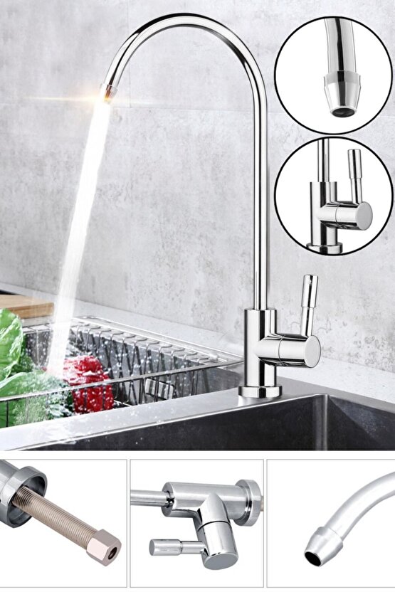 Su Arıtma Cihazları Için Ankastre Lüks Musluk Aç-kapa Model Arıtma Bataryası Arıtma Musluğu