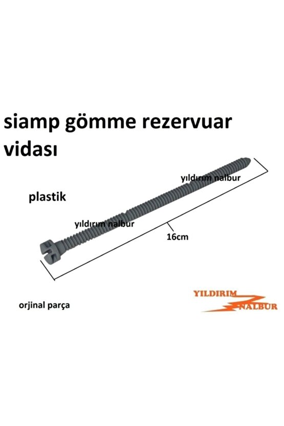 2 Adet Siamp Gömme Rezervuar Buton Vidası Düğme Basma Vidası Sabitleme - Vida