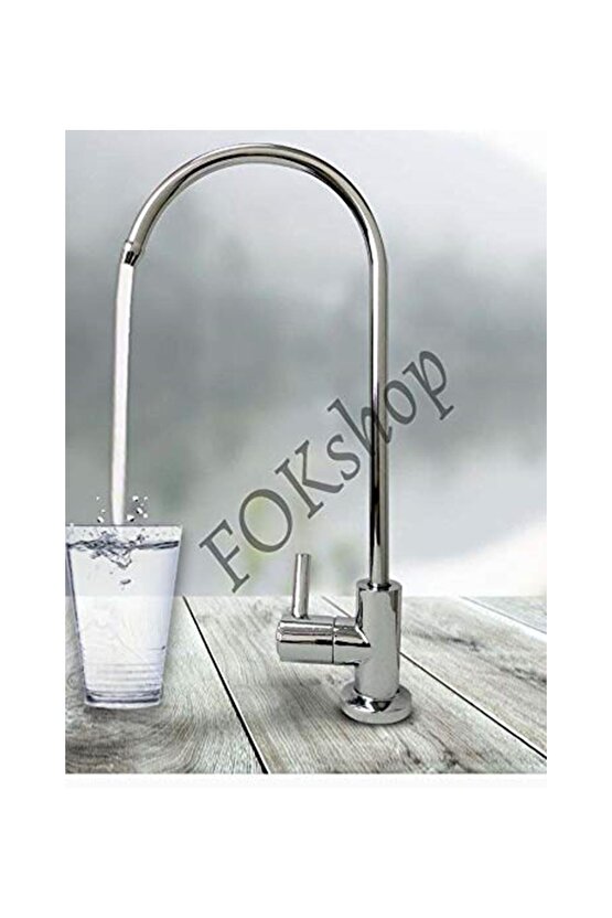 Su Arıtma Musluğu - Lüx Musluk - Pirinç Malzeme - Foks Su Arıtma Bataryası - Mutfak Bataryası Ters