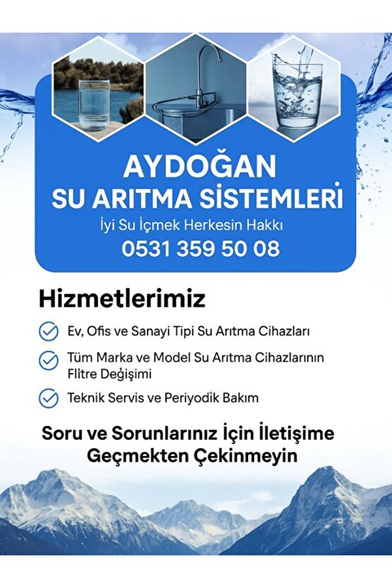 SU ARITMA MUSLUGU TÜM CİHAZLARA UYUMLU