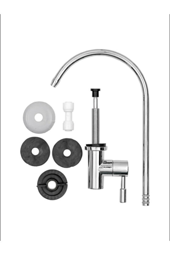 Süper Lüx Çelik Gövdeli Seramik Kaplama Su Arıtma Musluğu