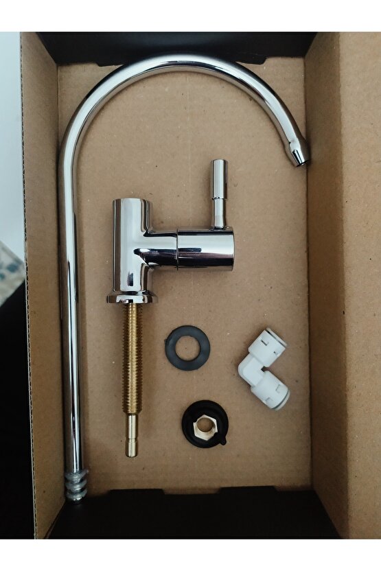 Arıtma Musluğu Lüx Tekli Arıtma Tipi Evye Bataryası Mix Aç-kapa Pirinç Gövde Tam Set