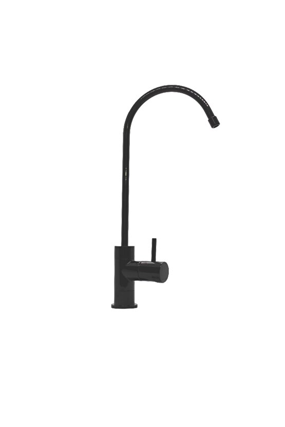 Tekli Ledli Siyah Renk Su Arıtma Musluğu