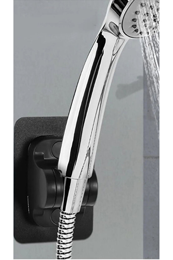 Duş Başlığı Tutucu Ayarlanabilir 120 Derece Oynar Güçlü Yapışkanlı Suya Dayanıklı El Duşu Tutucu