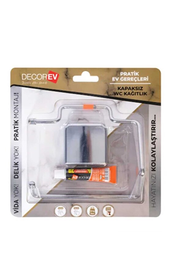 Tuvalet Kağıtlık Dc-4774 Krom Kapaksız