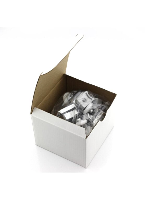 Kırılmaz Duşakabin Tekeri Krom Çift Teker Duşakabin Rulmanı Eksiksiz Tam Set 22 mm