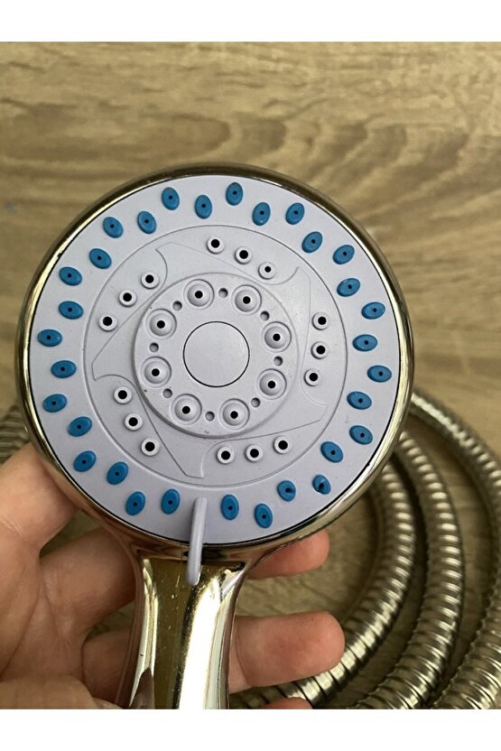 Hortumlu Mafsallı Duş Fiskiyesi Fişkiyesi Başlığı Duşluk Seti Banyo Kuvet Duşakabin Spiralli
