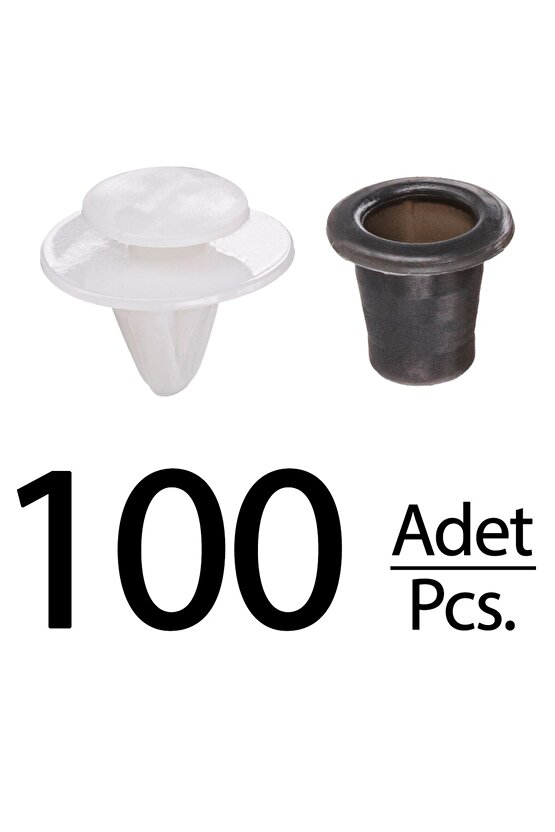 Golf 3 Transporter Skoda Fabia Peugeot için Çıta Klipsi - 100 Adet