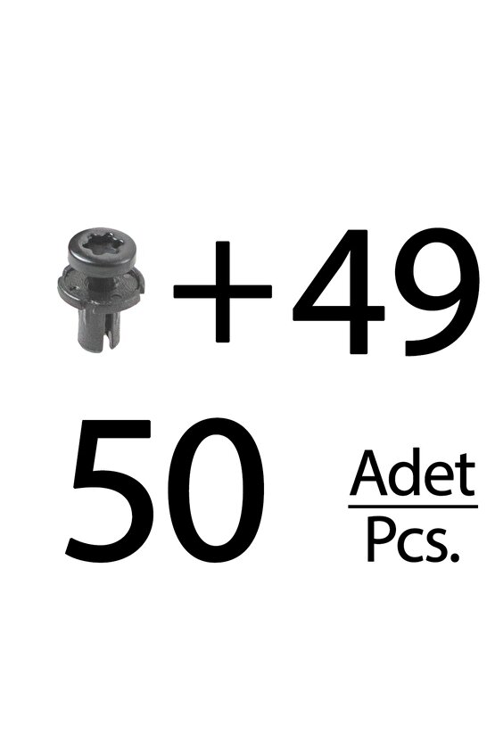 Audi ve Volkswagen için Tampon Klips- Kısa- 50li