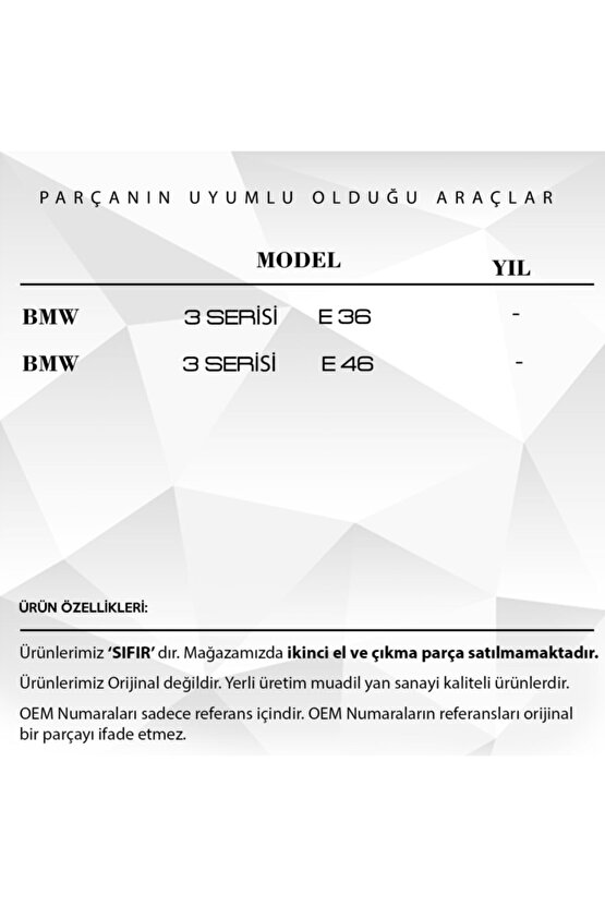 Bmw 3 Serisi E36, E46 Için Sunroof Döşeme Kilitleme Klips