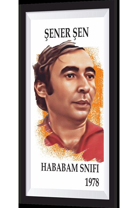 Şener Şen Hababam Sınıfı Yeşilçam Çerçeve Görünümlü Retro Ahşap Poster