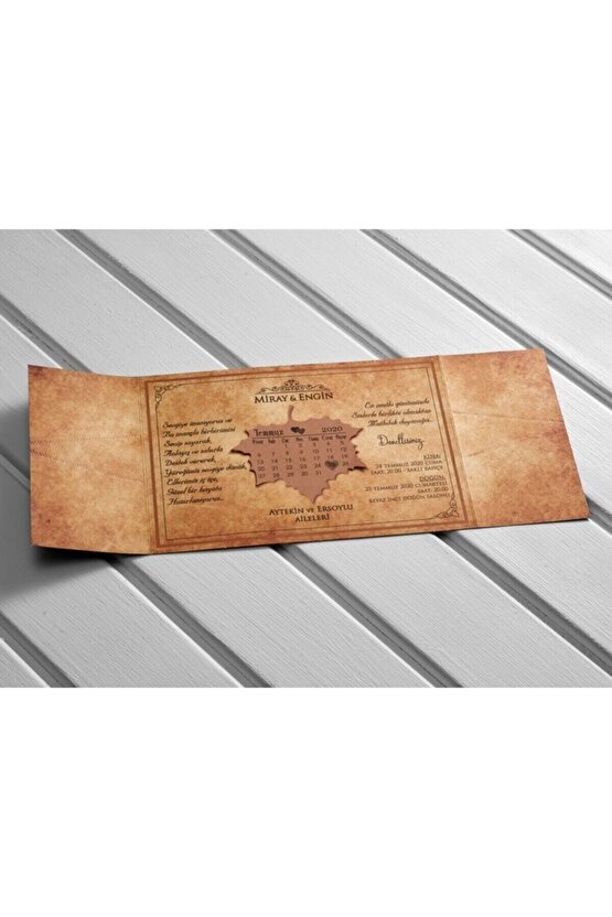 Nişan Düğün Davetiyeleri 1001-10543 50 Adet