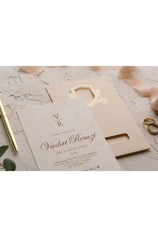 Düğün, Nişan, Nikah Davetiyesi (50 Adet) 9198