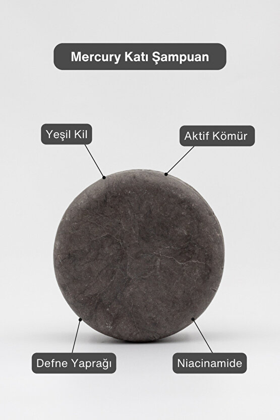 Mercury Yağlı Saçlar Dengeleyici Katı Şampuan 105 G