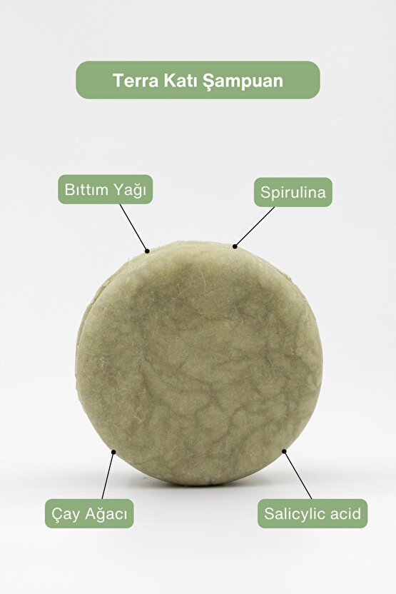 Terra Kepeğe Meyilli Saç Derisi Rahatlatıcı Katı Şampuan 105 G