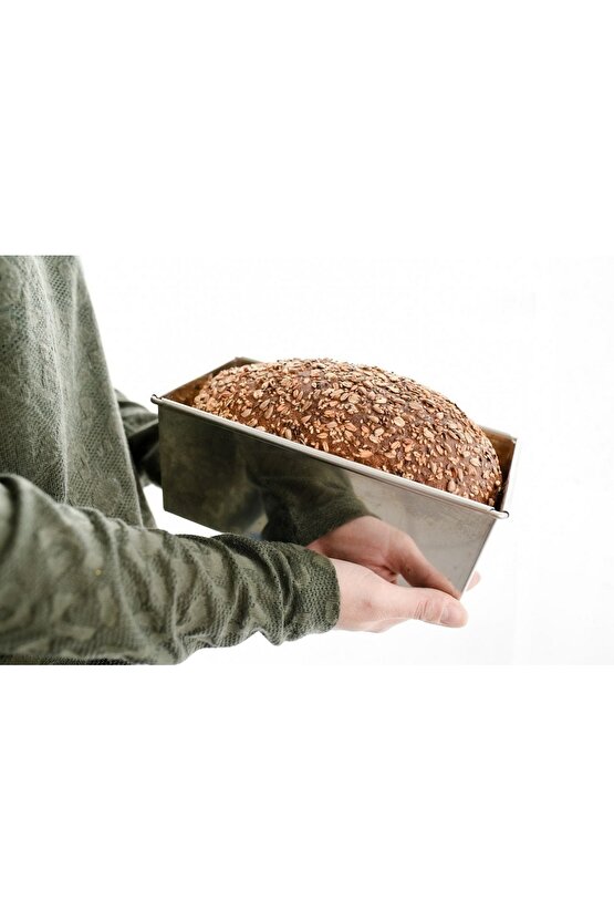 Narkalıp Paslanmaz Çelik Baton Ekmek Ve Kek Kalıbı 25cm