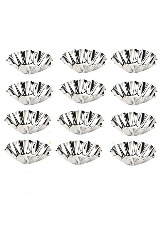 Narkalıp 12 Adet Tartolet Kalıbı Kek Kurabiye Tart Kalıbı