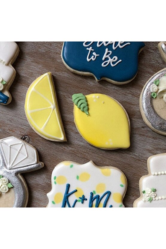 Limon Şekli Paslanmaz Çelik Kurabiye Kalıbı 3 Lü Set