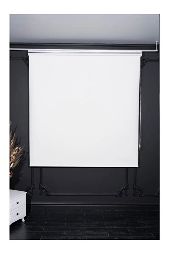 Blackaut Stor Perde Karartma Beyaz Etek Dilimsiz 1.kalite