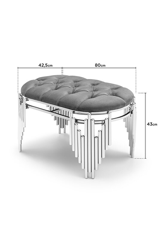 Dresuar Takımı Ultra Lak Kaplama 120cm Uzunluk Makyaj Seti Aynasız Takım