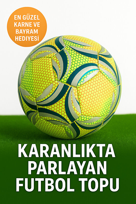 Karanlıkta Parlayan Işıldayan Orjinal Futbol Topu 2