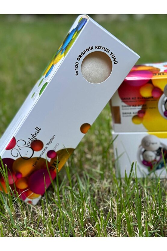 Yün Çamaşır Kurutma Makinası Topu-3 Adet Xl %100 Organik