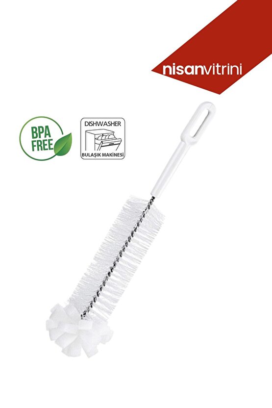 Biberon Temizleme Fırçası 30 Cm  Şişe Fırçası  Biberon Fırçası