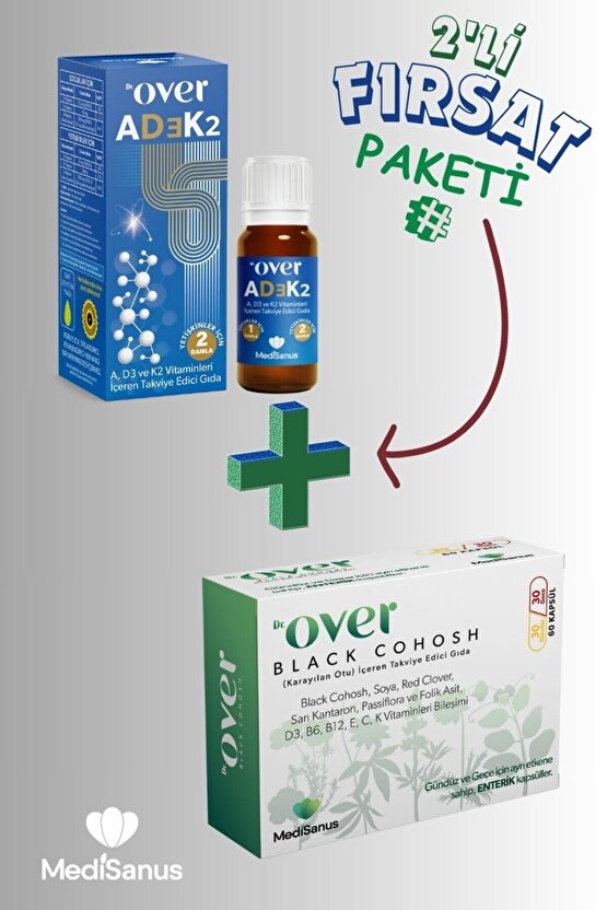 2li Fırsat Paketi - 1 kutu Black Cohosh ve 1 kutu AD3K2 bir arada