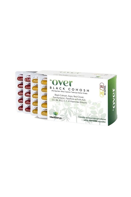 Black Cohosh, Karayılan Otu, Soya, Red Clover, Sarı Kantaron, Passiflora Içeren Gıda Tak. 2 Kutu