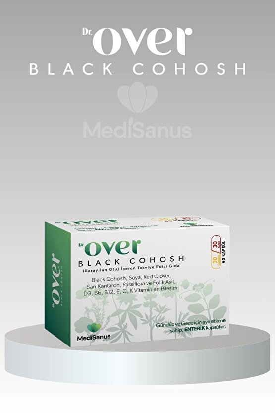 Black Cohosh, Karayılan Otu, Soya, Red Clover, Sarı Kantaron, Passiflora Içeren Gıda Tak. 1 Kutu