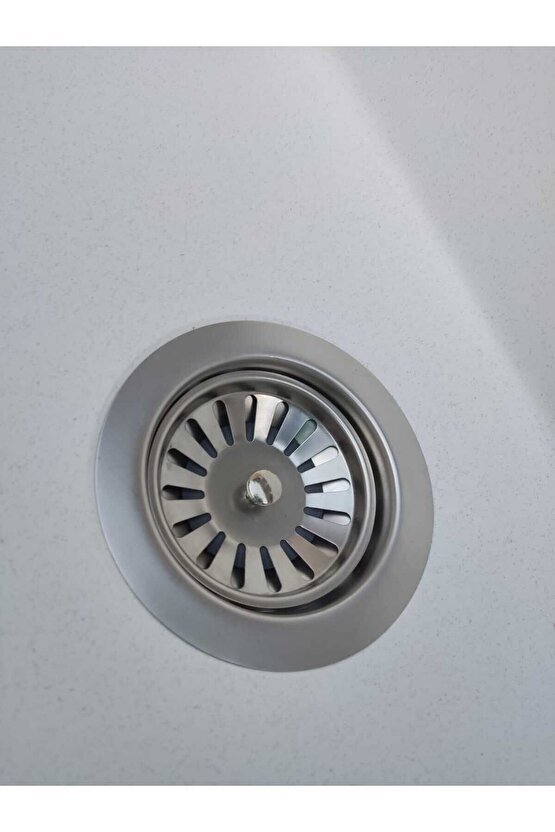 1,5 Göz hareli Beyaz 60x50 Cm Granit Evye