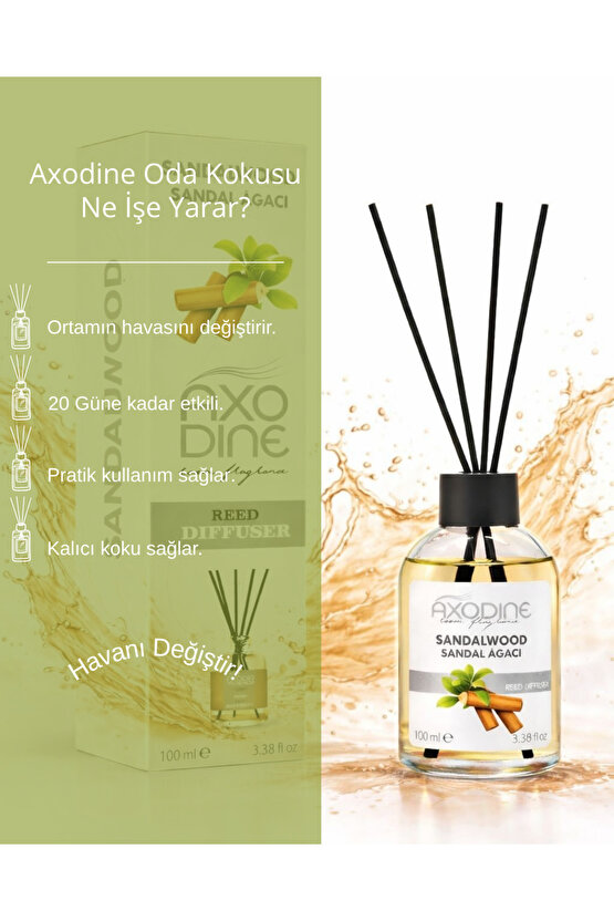 Sandal Ağacı Bambu Çubuklu Dekoratif Oda Kokusu 100 ML