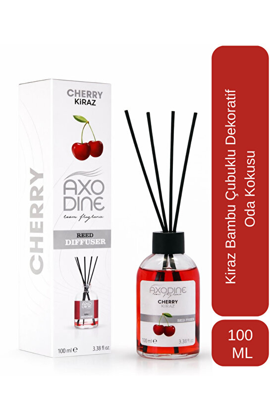 Kiraz Bambu Fiber Çubuklu Yüksek Yayılım Oda Kokusu 100 ml