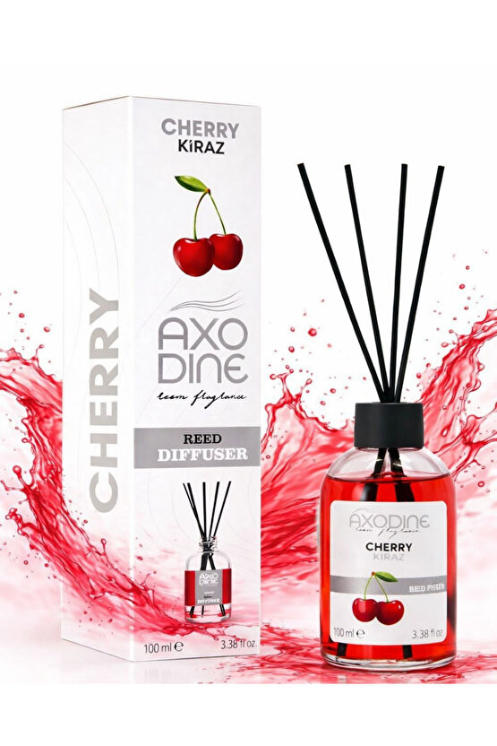 Kiraz Bambu Fiber Çubuklu Yüksek Yayılım Oda Kokusu 100 ml