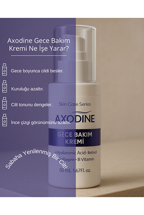 Kırışıklık Karşıtı Gece Bakım Kremi 50 ml - Retinol Içerikli -