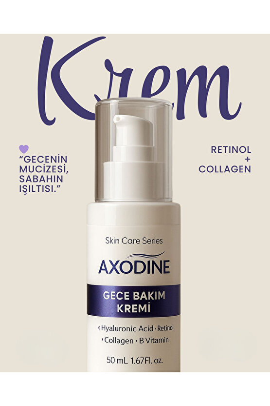 Kırışıklık Karşıtı Gece Bakım Kremi 50 ml - Retinol Içerikli -
