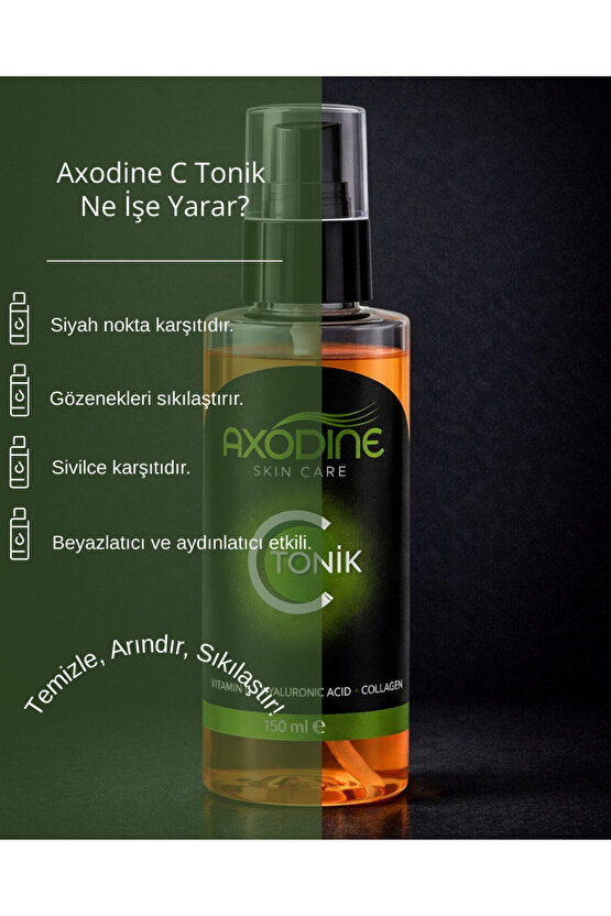 Gözenek Sıkılaştırıcı Leke Karşıtı Canlandırıcı Nemlendirici Yüz Temizleyici C Vitamin Tonik 150 ml