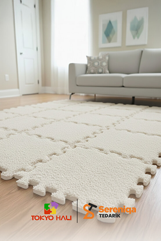 20li Set Peluş Puzzle Halı, Kendi Tasarımını Oluştur, Yapboz Halı, Peluş Halı