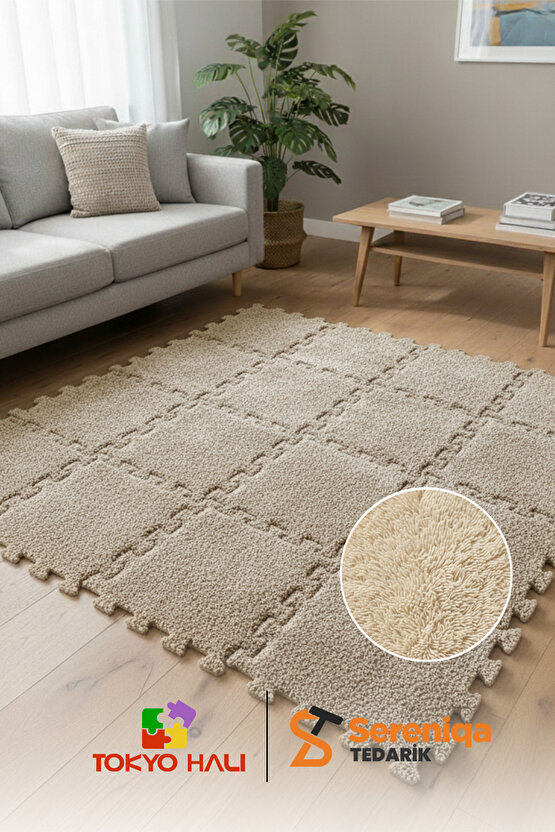 20li Set Peluş Puzzle Halı, Kendi Tasarımını Oluştur, Yapboz Halı, Peluş Halı