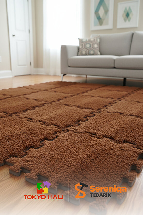 30lu Set Peluş Puzzle Halı, Kendi Tasarımını Oluştur, Yapboz Halı, Peluş Halı