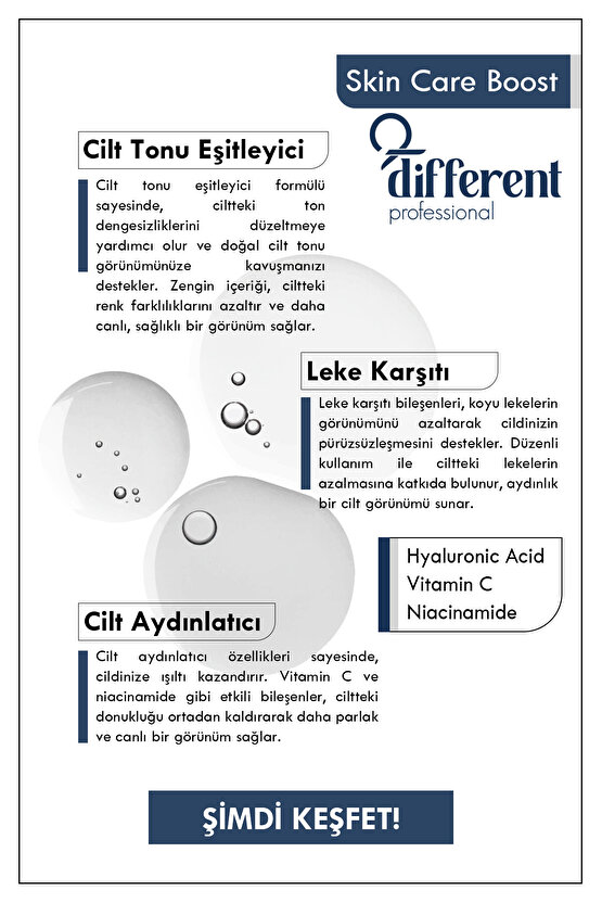Cilt Tonu Eşitleyici Leke Karşıtı ve Aydınlatıcı Cilt Bakım Serumu 30ml