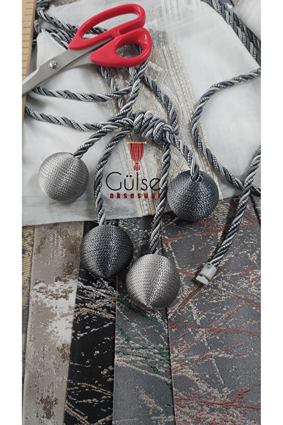 2 Adet 4 Toplu Antrasit Ve Açıkgri Kombinli Tavan Broçol