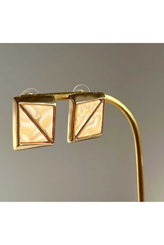 Mine Kaplamalı Zara Model Küpe