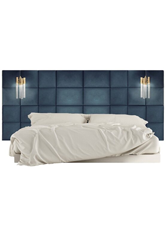 DEKORATİF DÖŞEMELİ YATAK BAŞLIĞI - 200CM ÇOKLU PANELLİ