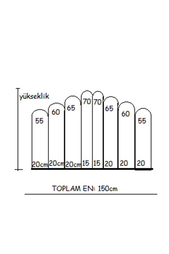 YATAK  BAZA BAŞLIĞI-150CM LİK-8 ADET PANEL