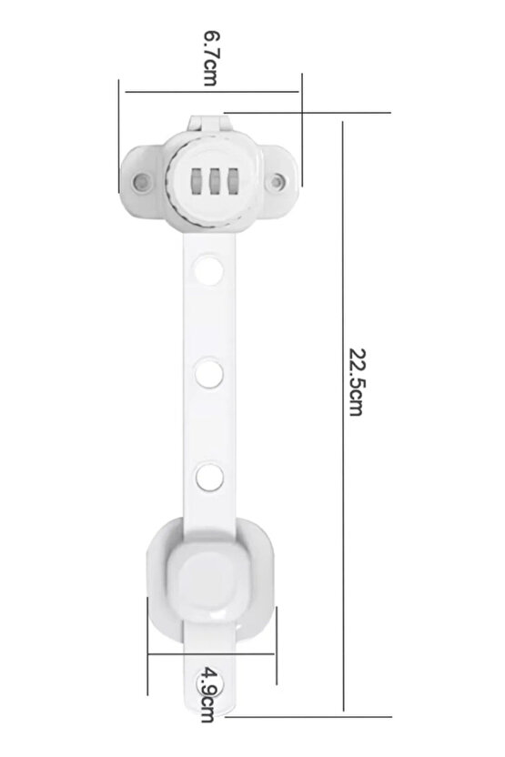 Şeffaf Numaratör Şifreli Çok Amaçlı Esnek Dolap ve Çekmece Kilidi